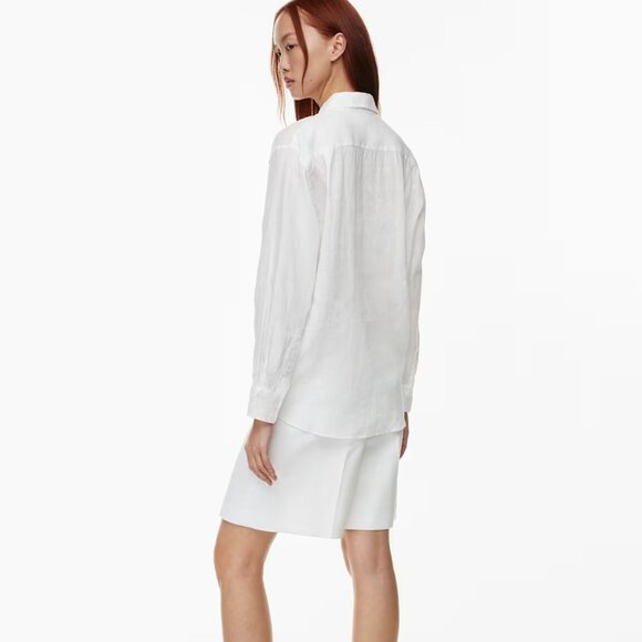 🕊️ Aritzia Essential Relaxed Linen Shirt – S (sold out) - Picture 2 of 8